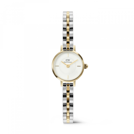 RELOGIO DANIEL WELLINGTON SENHORA PETITE MINI 19 ARCH 3-LINK BICOLOR