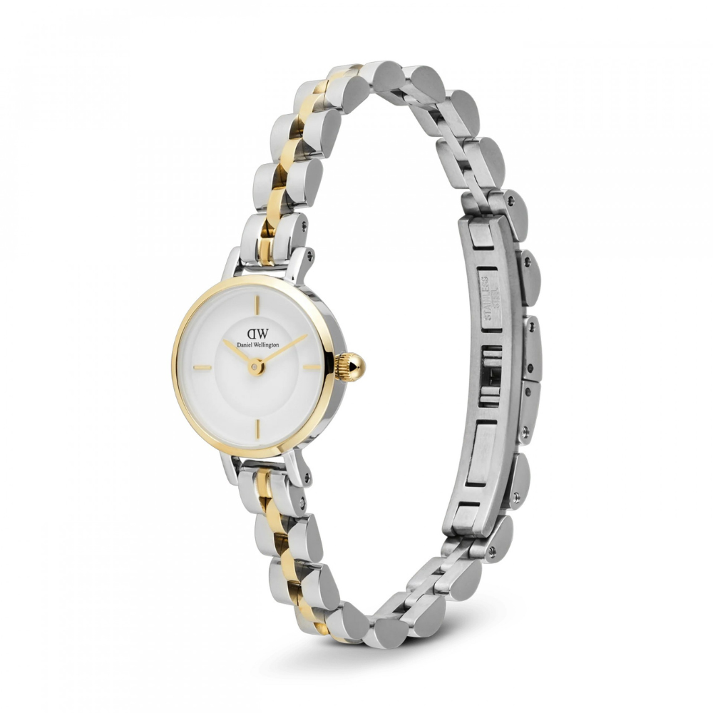 RELOGIO DANIEL WELLINGTON SENHORA PETITE MINI 19 ARCH 3-LINK BICOLOR