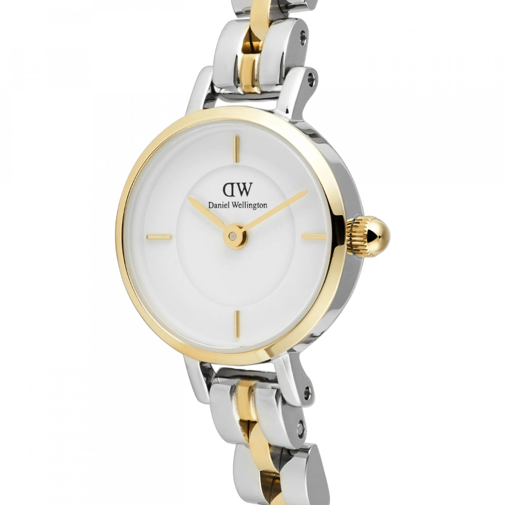 RELOGIO DANIEL WELLINGTON SENHORA PETITE MINI 19 ARCH 3-LINK BICOLOR