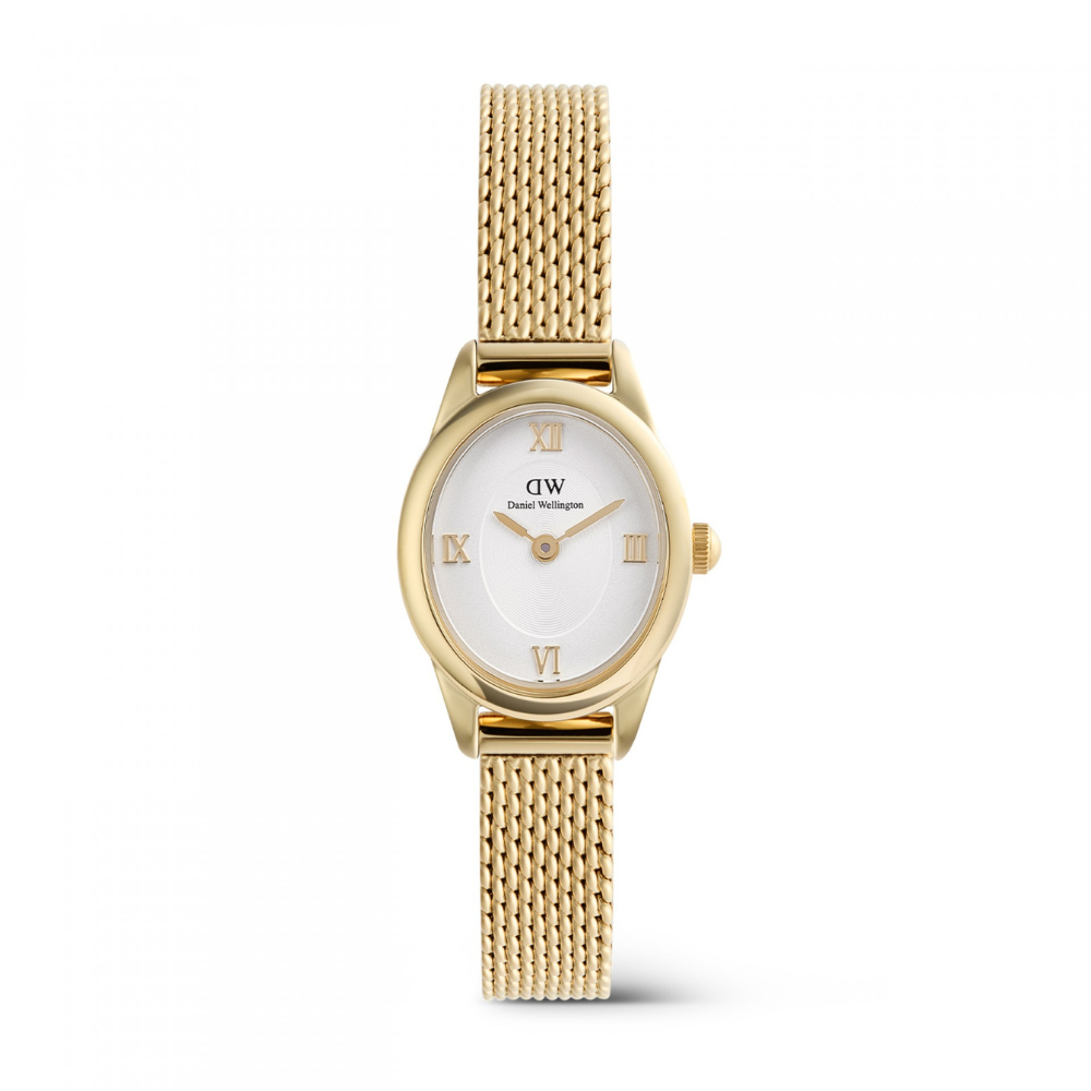 RELOGIO DANIEL WELLINGTON SENHORA OPHELIA MINI 22X25 MESH WHITE GOLD