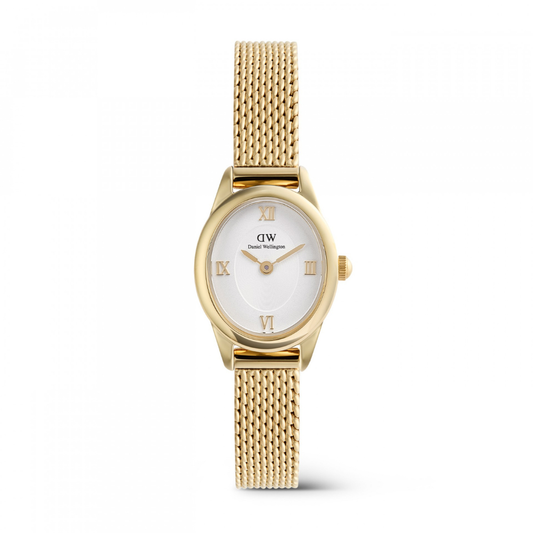 RELOGIO DANIEL WELLINGTON SENHORA OPHELIA MINI 22X25 MESH WHITE GOLD