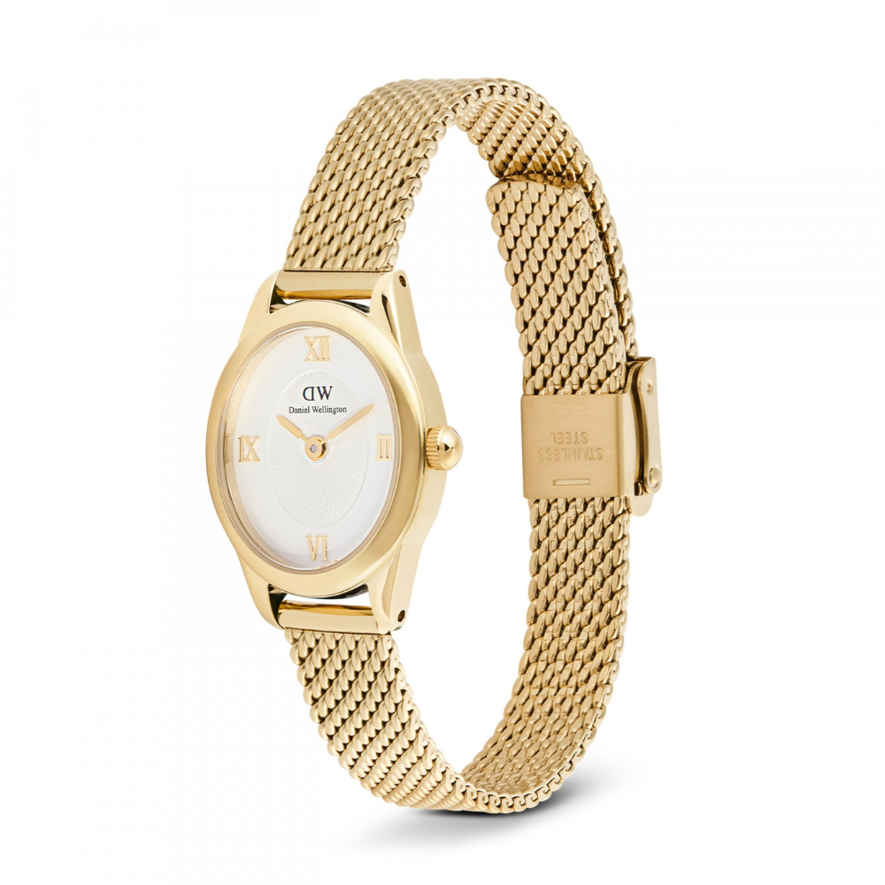 RELOGIO DANIEL WELLINGTON SENHORA OPHELIA MINI 22X25 MESH WHITE GOLD