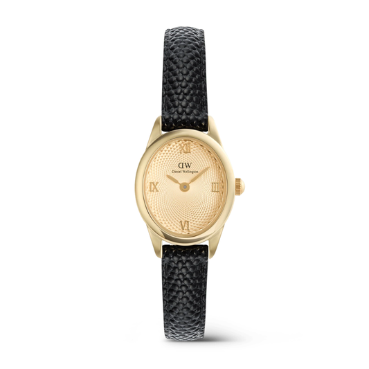 RELOGIO DANIEL WELLINGTON SENHORA OPHELIA MINI 22X25 BLACK LIZARD UNITONE