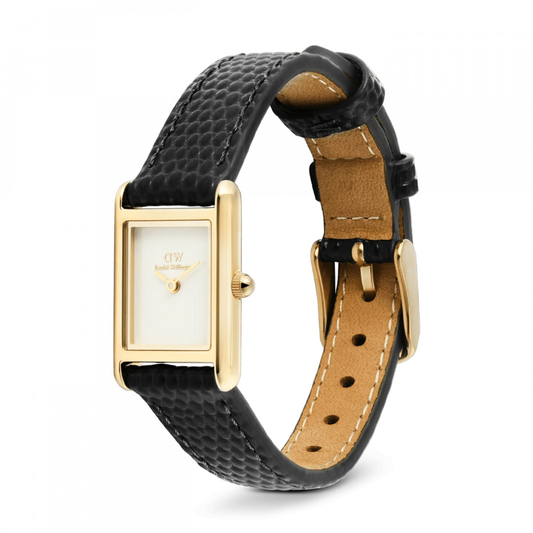 RELOGIO DANIEL WELLINGTON SENHORA BOUND MINI 17X26 BLACK  LIZARD WHITE
