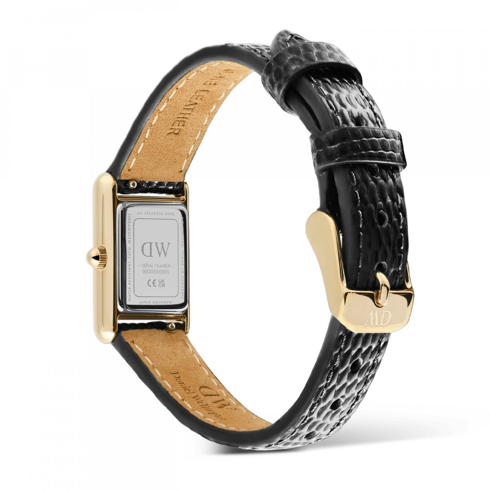 RELOGIO DANIEL WELLINGTON SENHORA BOUND MINI 17X26 BLACK  LIZARD WHITE