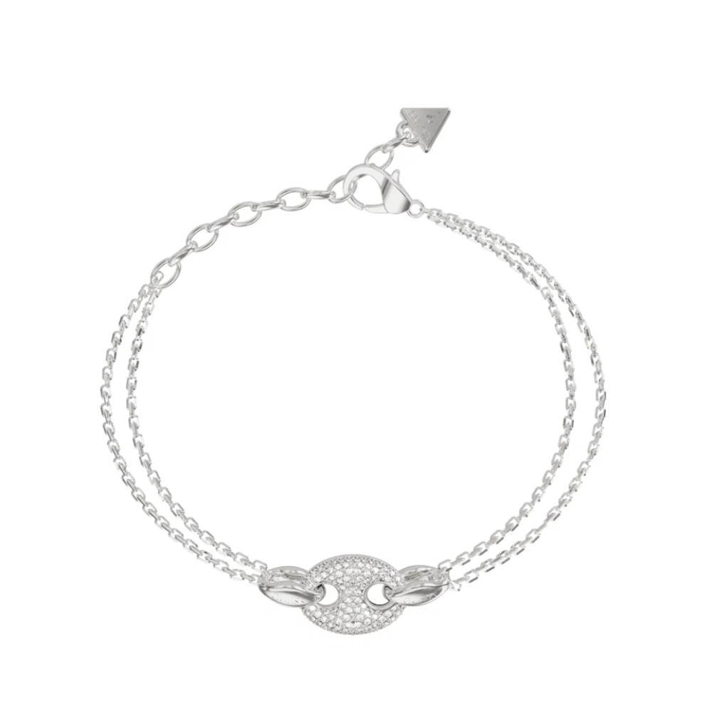 PULSEIRA GUESS  MARINA EM AÇO C/ ZIRCONIAS