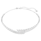 Colar Swarovski Mesmera Lapidação Marquesa, Branco, Lacado a ródio
