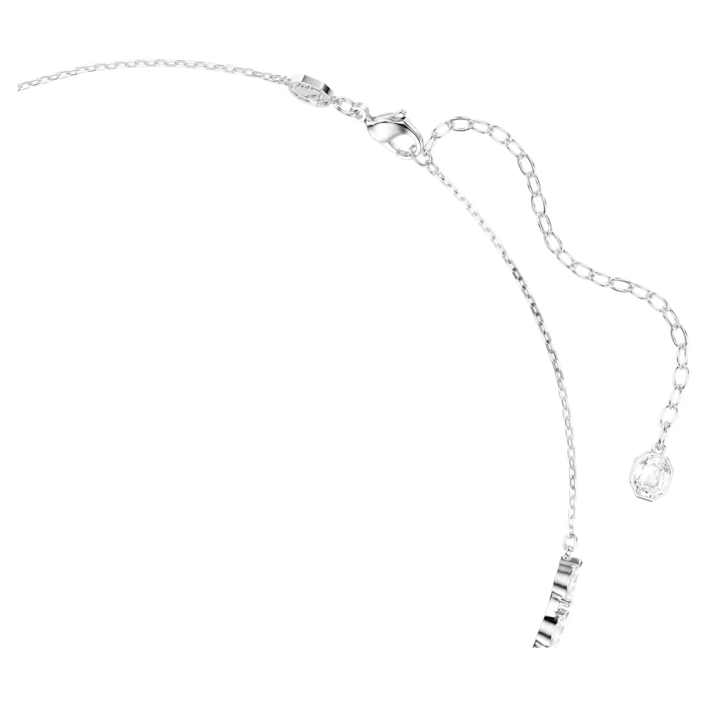 Colar Swarovski Mesmera Lapidação Marquesa, Branco, Lacado a ródio