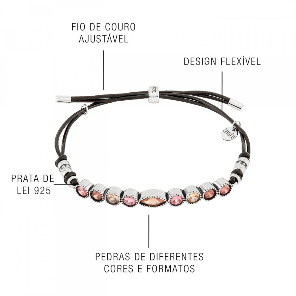 PULSEIRA TASHI ISTAMBUL TERRACOTA EM PRATA 925