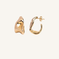 BRINCOS VIDAL & VIDAL EM BRONZE COM BANHO DE OURO 18K
