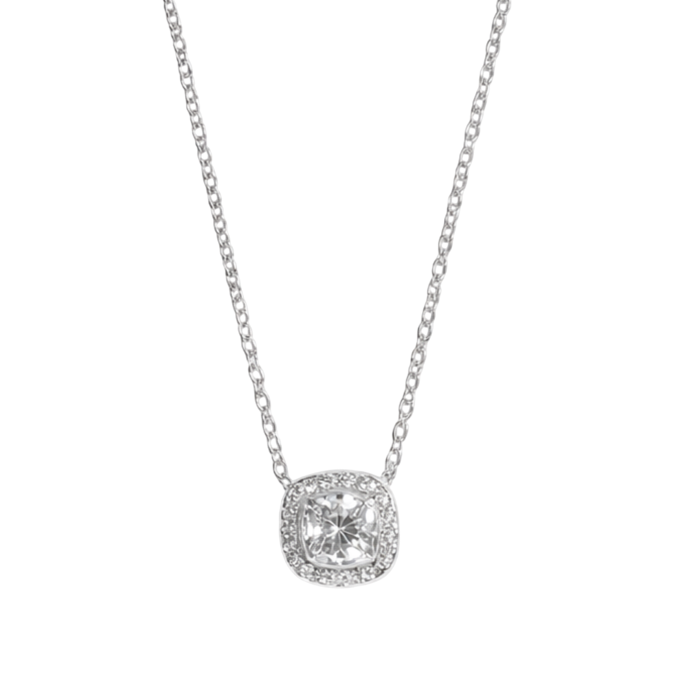 COLAR EM PRATA 925 COM ZIRCÔNIAS CRISTAL