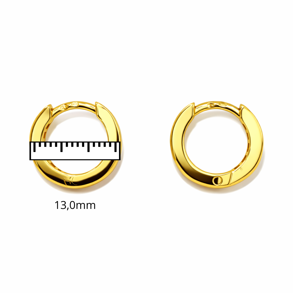 PAR DE ARGOLAS EM OURO 19.2K TOQUE 800%