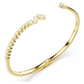 Bracelete Swarovski Mesmera Combinação de lapidações, Branca, Acabamento em ouro de 18 quilates