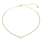 Colar Swarovski Mesmera Combinação de lapidações, Branco, Acabamento em ouro de 18 quilates