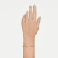 Bracelete Swarovski Mesmera Combinação de lapidações, Branca, Acabamento em ouro de 18 quilates