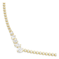 Colar Swarovski Mesmera Combinação de lapidações, Branco, Acabamento em ouro de 18 quilates