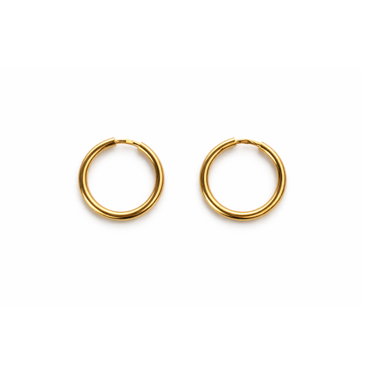 ARGOLA EM PRATA 925 - 1CM