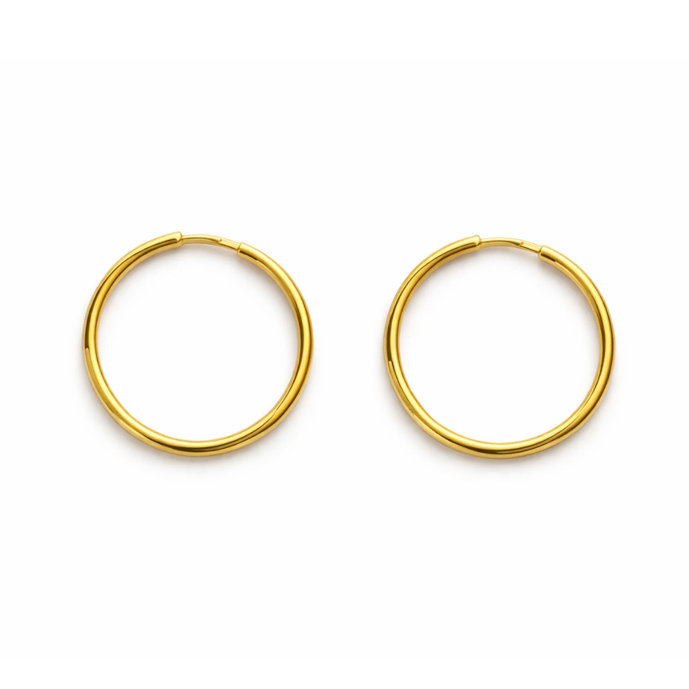 ARGOLA EM PRATA 925 - 2.50CM