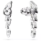 Brincos Swarovski Mesmera Lapidação Marquesa, Brancos, Lacado a ródio