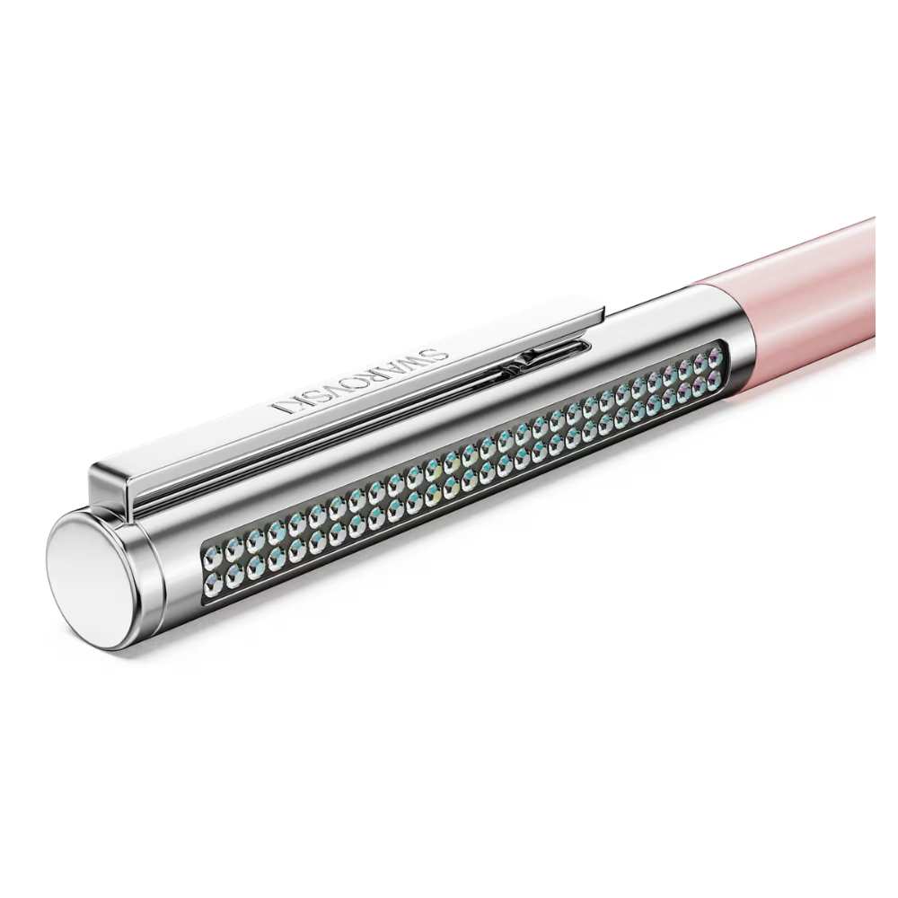 Esferográfica Swarovski Matrix Tennis Lacado a rosa, cromado