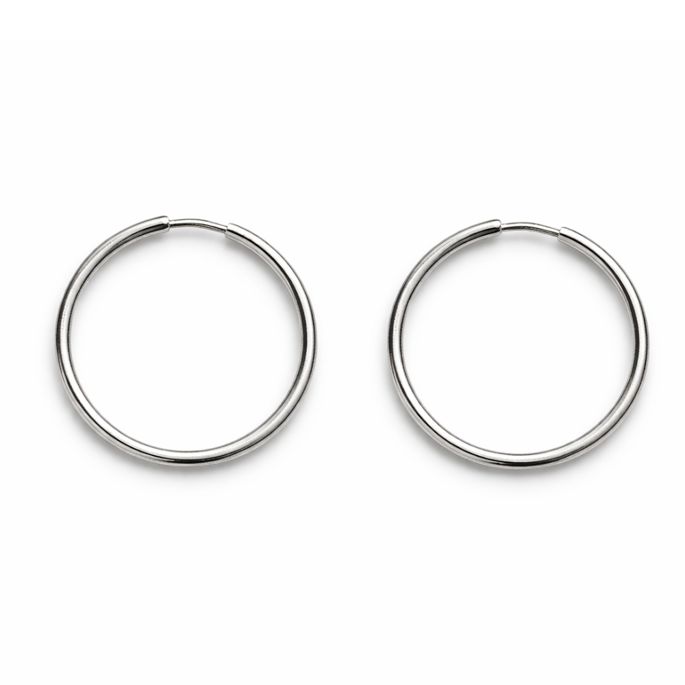 ARGOLA EM PRATA 925 - 3.50CM