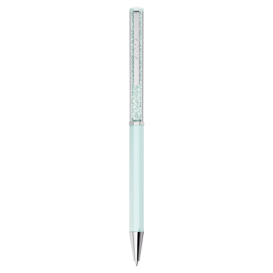 Esferográfica Swarovski Crystalline Lacado a azul, cromado