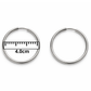 ARGOLA EM PRATA 925 - 4.0 CM