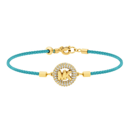 PULSEIRA MICHAEL KORS EM AÇO ZIRCONIAS E MACRAMÊ