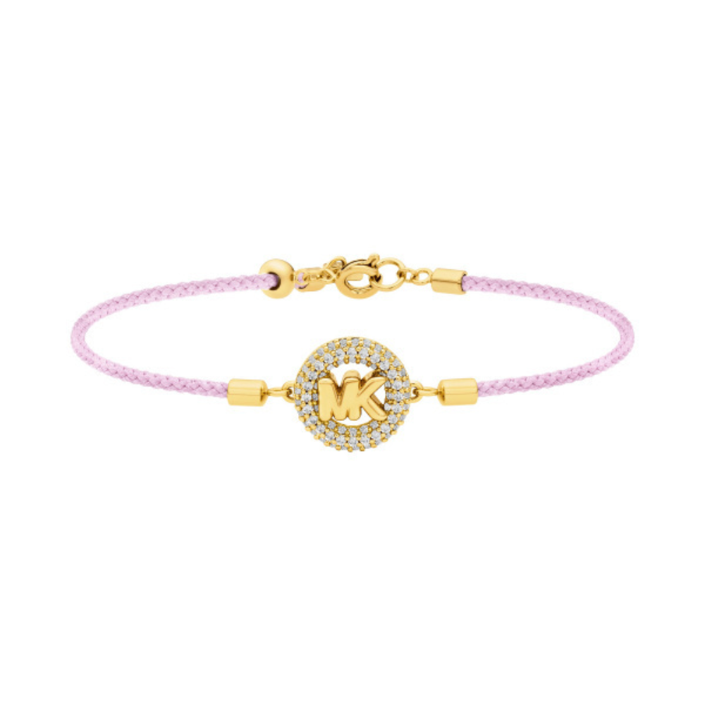 PULSEIRA MICHAEL KORS EM AÇO ZIRCONIAS E MACRAMÊ