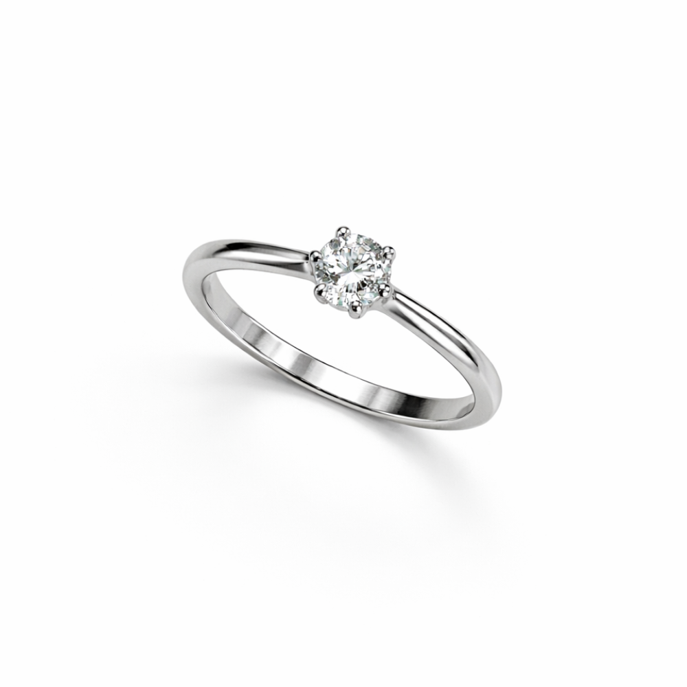 ANEL EM OURO 9K ( 375% ) COM ZIRCONIAS