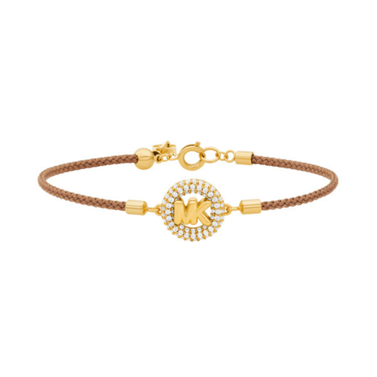 PULSEIRA MICHAEL KORS EM AÇO ZIRCONIAS E MACRAMÊ