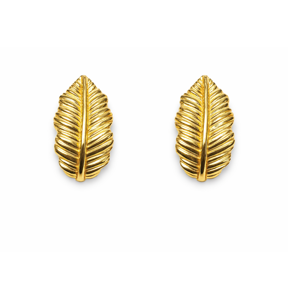 BRINCO EM PRATA 925 FOLHA CURVADA