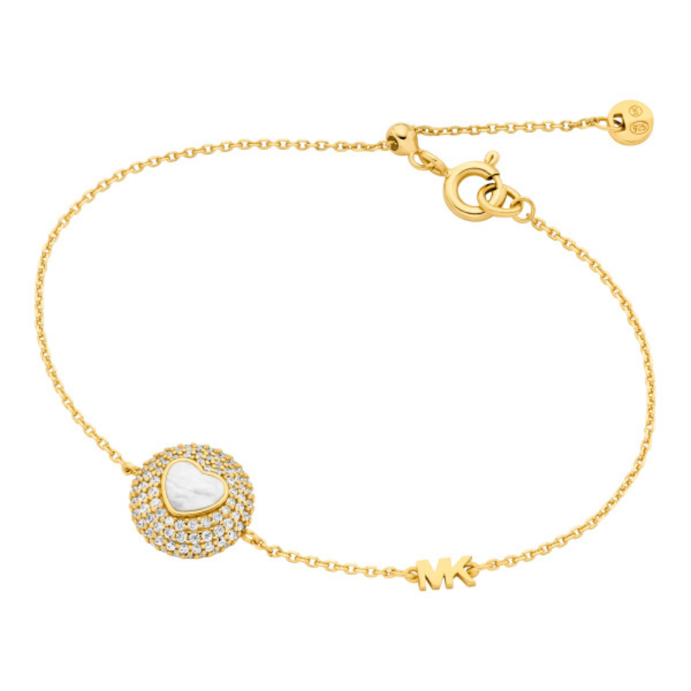 PULSEIRA  MICHAEL KORS EM PRATA 925% PLAQUEADA A OURO 18K