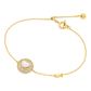 PULSEIRA  MICHAEL KORS EM PRATA 925% PLAQUEADA A OURO 18K