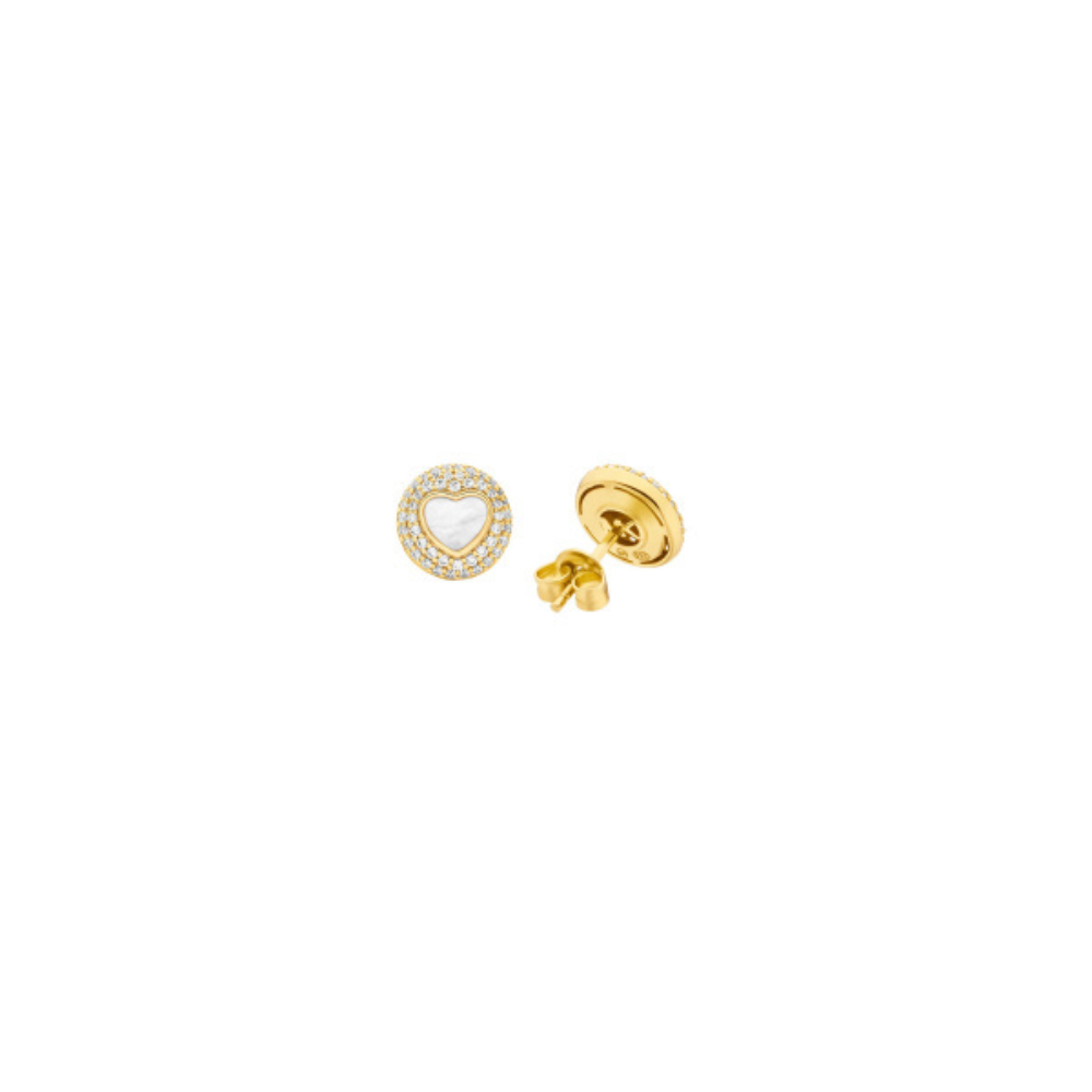 BRINCOS  MICHAEL KORS EM PRATA 925% PLAQUEADA A OURO 18K