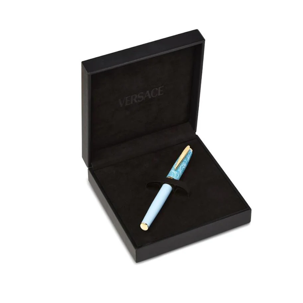 CANETA VERSACE BAROCCO AZUL