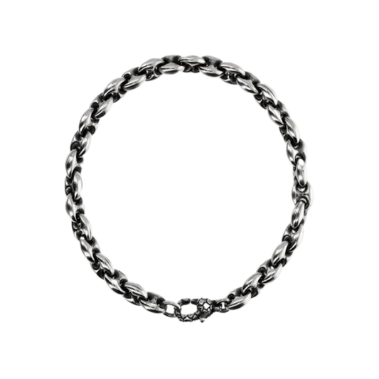 PULSEIRA ALBERT M. EM PRATA 925% MALHA ELOS
