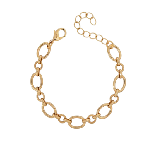 PULSEIRA VIDAL & VIDAL EM BRONZE COM BANHO DE OURO 18K