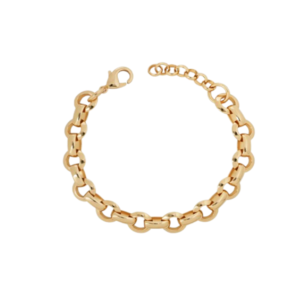 PULSEIRA VIDAL & VIDAL EM BRONZE COM BANHO DE OURO 18K