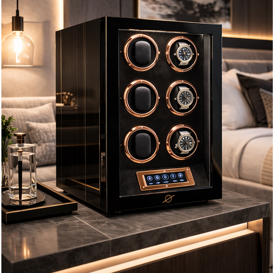 caixa Relógios Automaticos Winder - 6 Watches