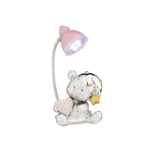 LAMPADA MINI URSO ROSA 10X13CM