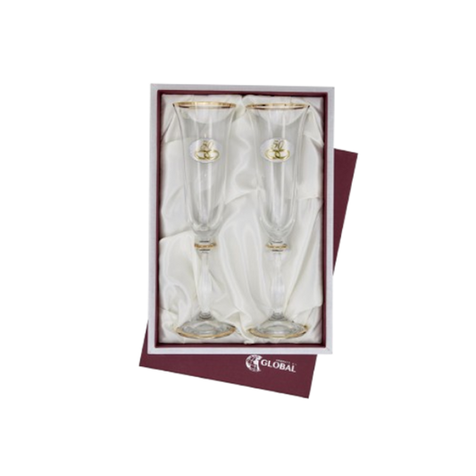 ESTOJO DE COPOS 50 ANOS DECORADO