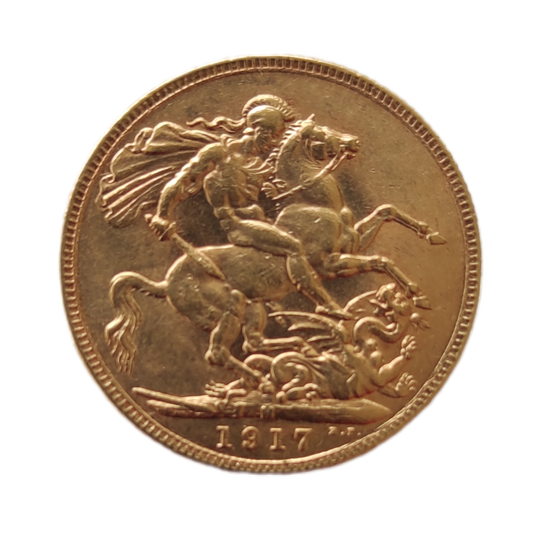Moeda Libra de Ouro Edwardvs VII 1917