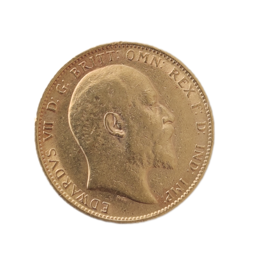 Moeda Libra de Ouro Edwardvs VII 1904