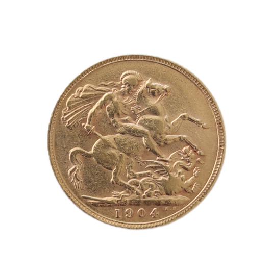 Moeda Libra de Ouro Edwardvs VII 1904