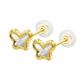 BRINCOS EM OURO 9K COM MADREPEROLA
