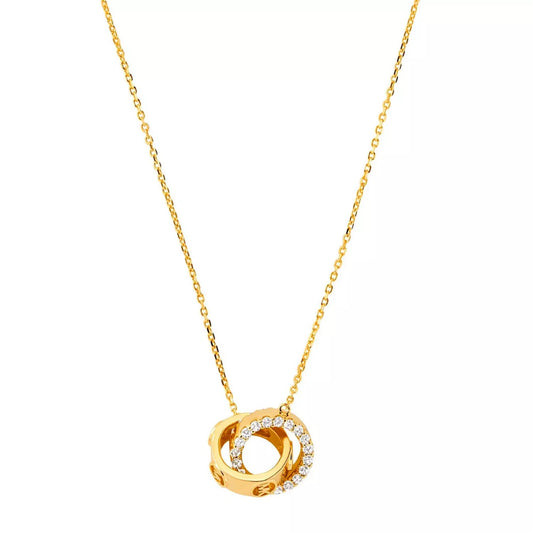 FIO MICHAEL KORS EM PRATA 925% DOURADA COM ZIRCÓNIAS