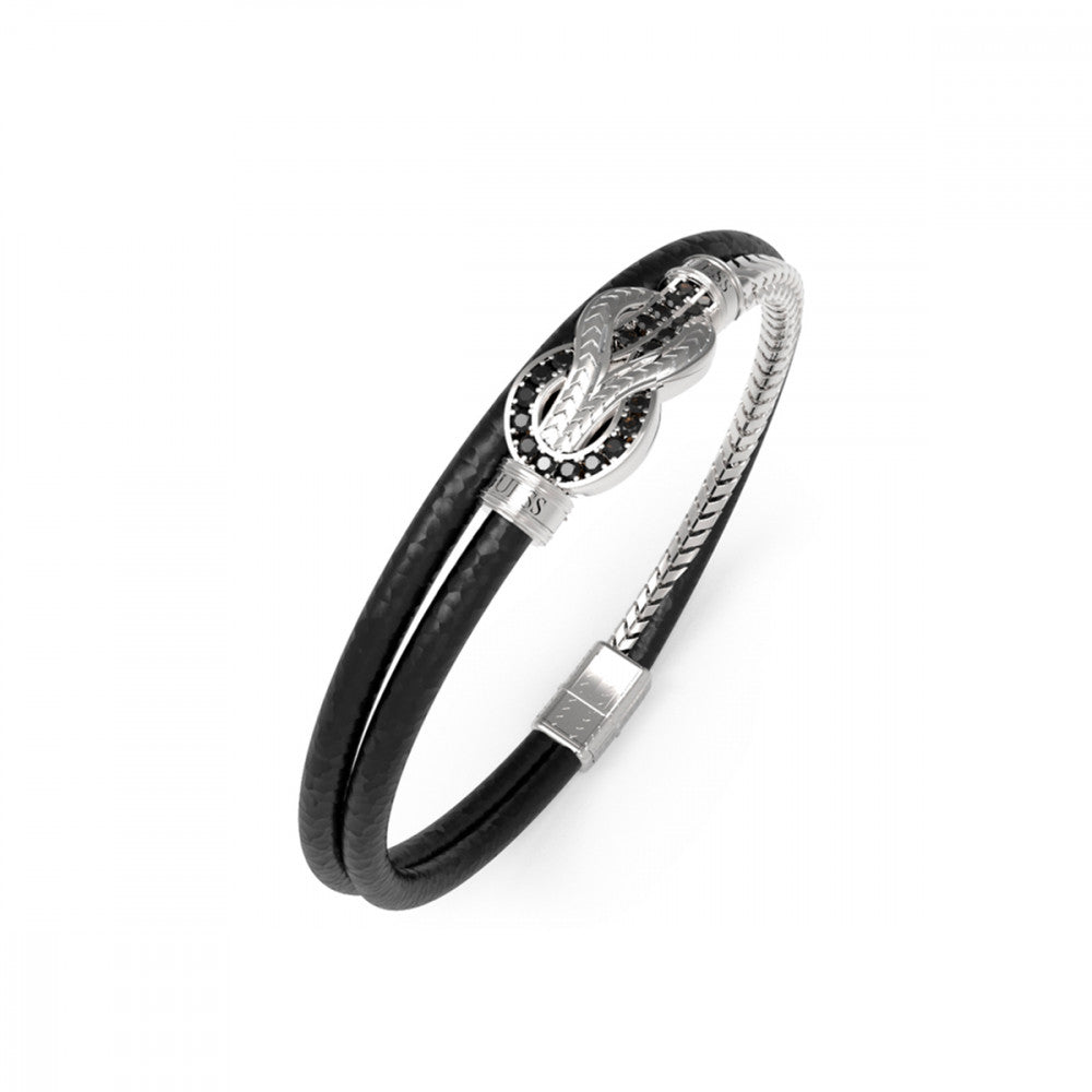 PULSEIRA GUESS HOMEM EM AÇO E PELE