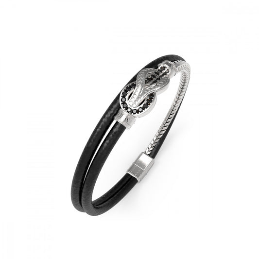 PULSEIRA GUESS HOMEM EM AÇO E PELE