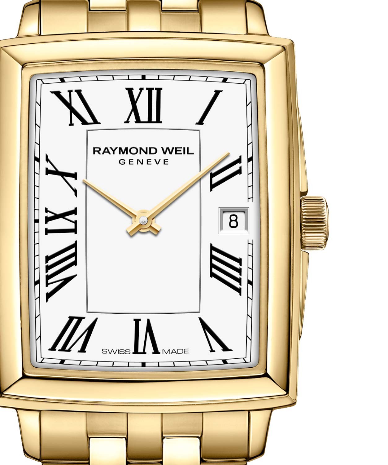 RELOGIO RAYMOND WEIL TOCCATA PLAQUÉ DOURADO MST. BRANCO